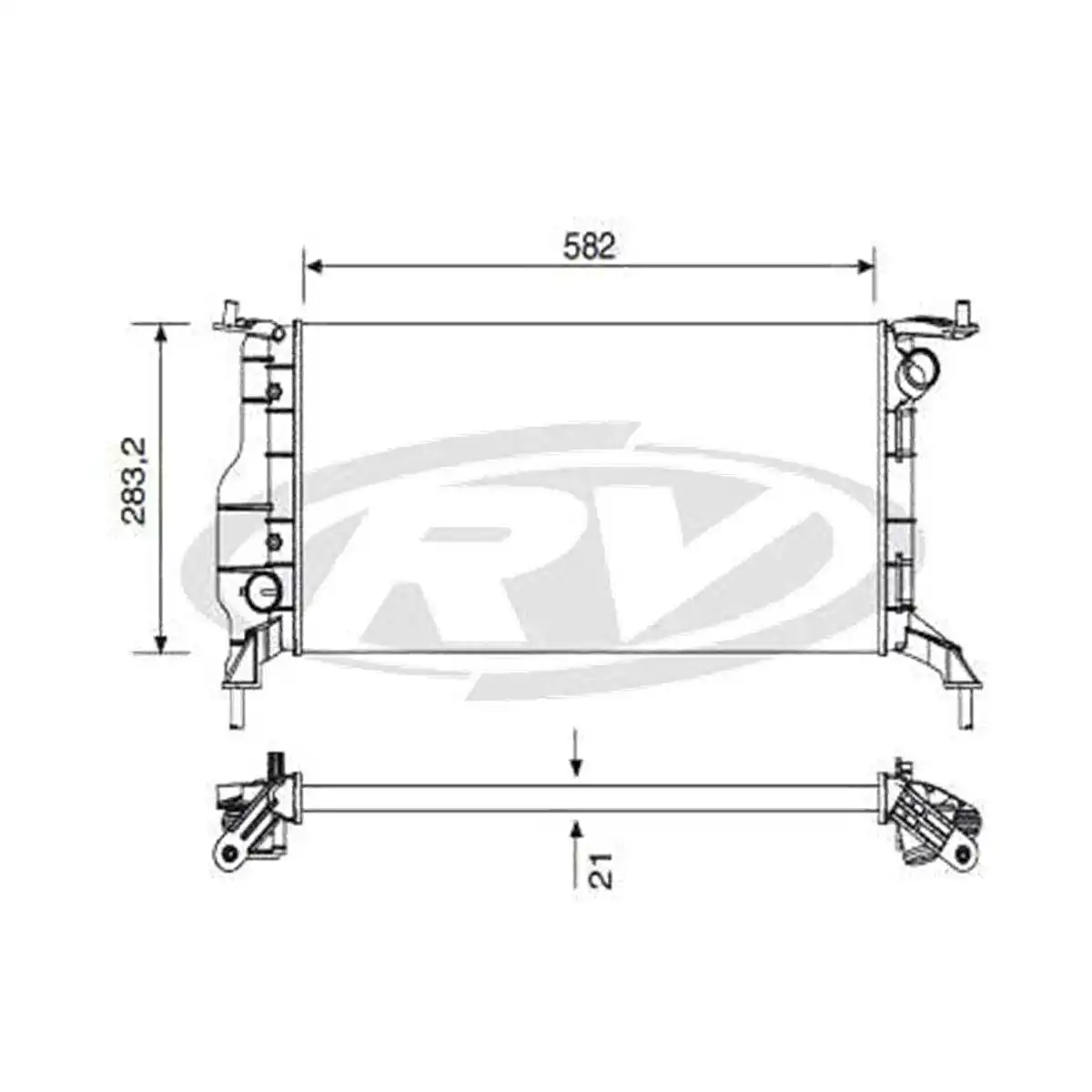 RADIADOR CLASSIC 1.0 8V 2011 A 2016
