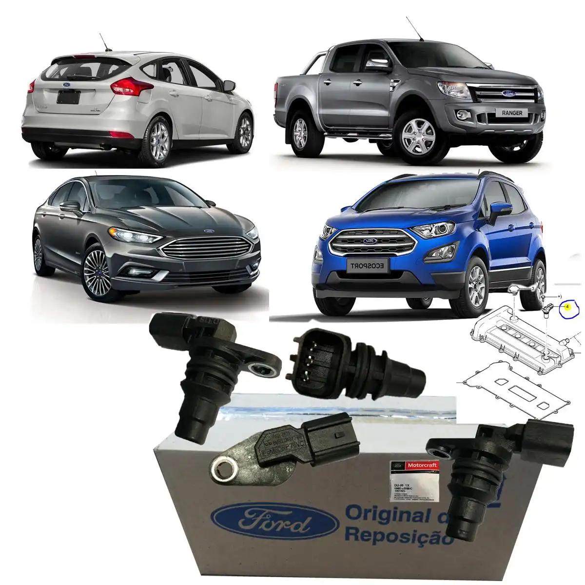 SENSOR FASE FOCUS 2.0 DURATEC FLEX 2010 A 2013