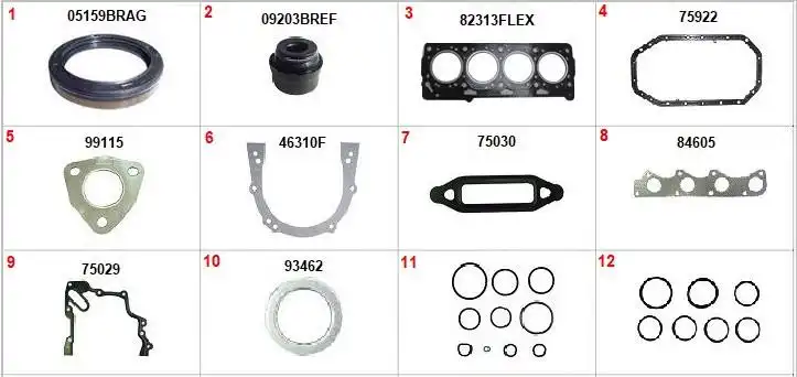 JUNTA MOTOR GOL POWER 1.0 8V FOX 1.0 8V 03/ C/RETENTOR