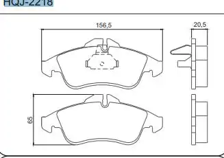PASTILHA FREIO DIANTEIRA SPRINTER 208 212 214 1997/
