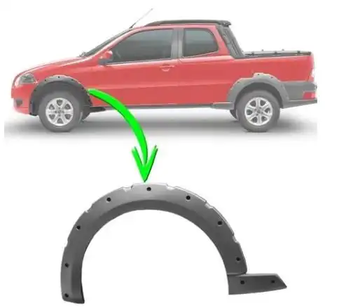 MOLDURA PARALAMA FIAT STRADA TREKKING 2008/ DIANTEIRO ESQ