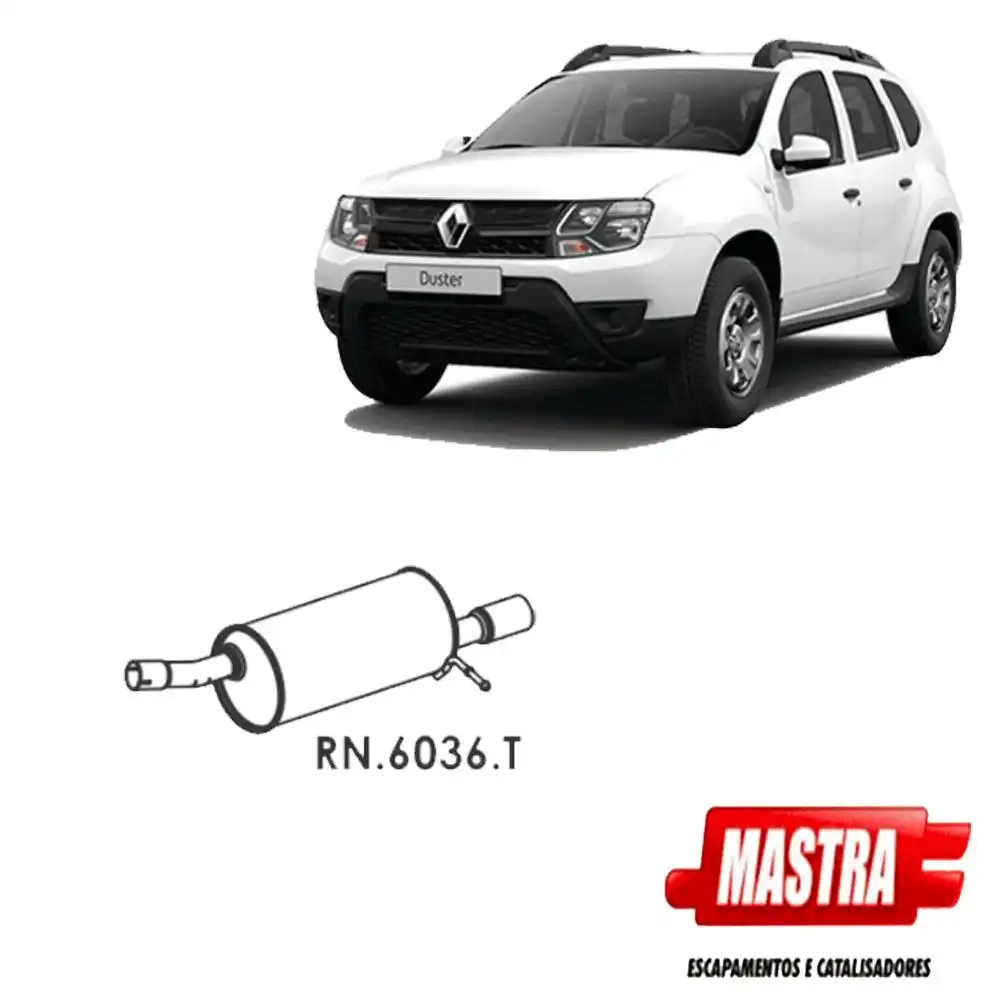 SILENCIOSO TRASEIRO RENAULT DUSTER 2.0 16V 4X2 2012 A 2020