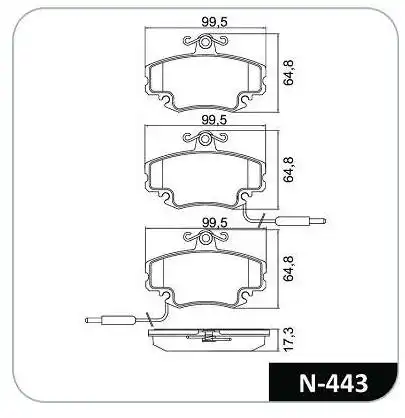 PASTILHA FREIO DIANTEIRA RENAULT CLIO 1999/ COM SENSOR SISTE