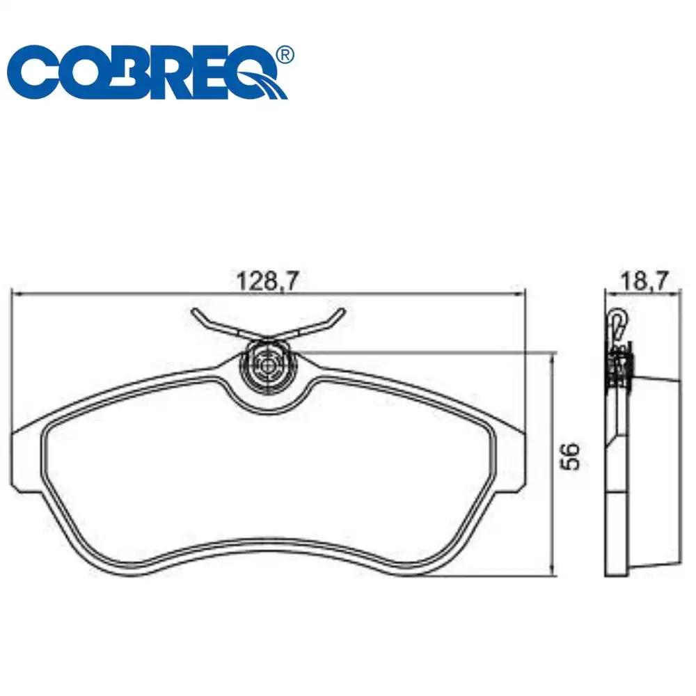 PASTILHA FREIO DIANTEIRA CITROEN C3 1.4 1.6 16V 2002/ SISTEM