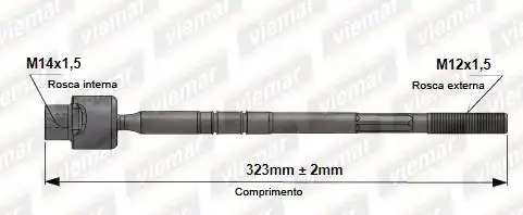 BARRA AXIAL CORSA /99 TIGRA 94/ CAIXA SAGINAW DHB FEMEA