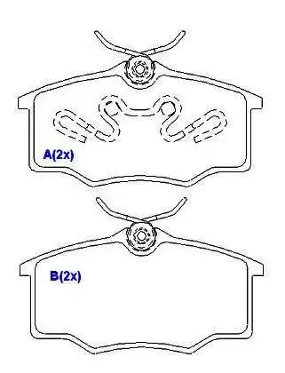 PASTILHA FREIO DIANTEIRA CORSA 1.0 1.4 1.6 1996 A 2000 VARGA