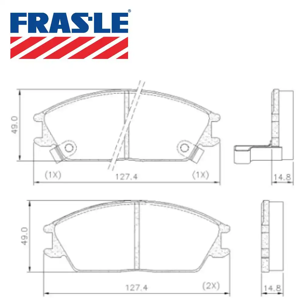 PASTILHA FREIO DIANTEIRA JAC J3 2010 A 2015