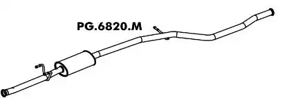 SILENC INTERM PEUGEOT 207 1.4 8V 1.6 16V 08/ SEDAN