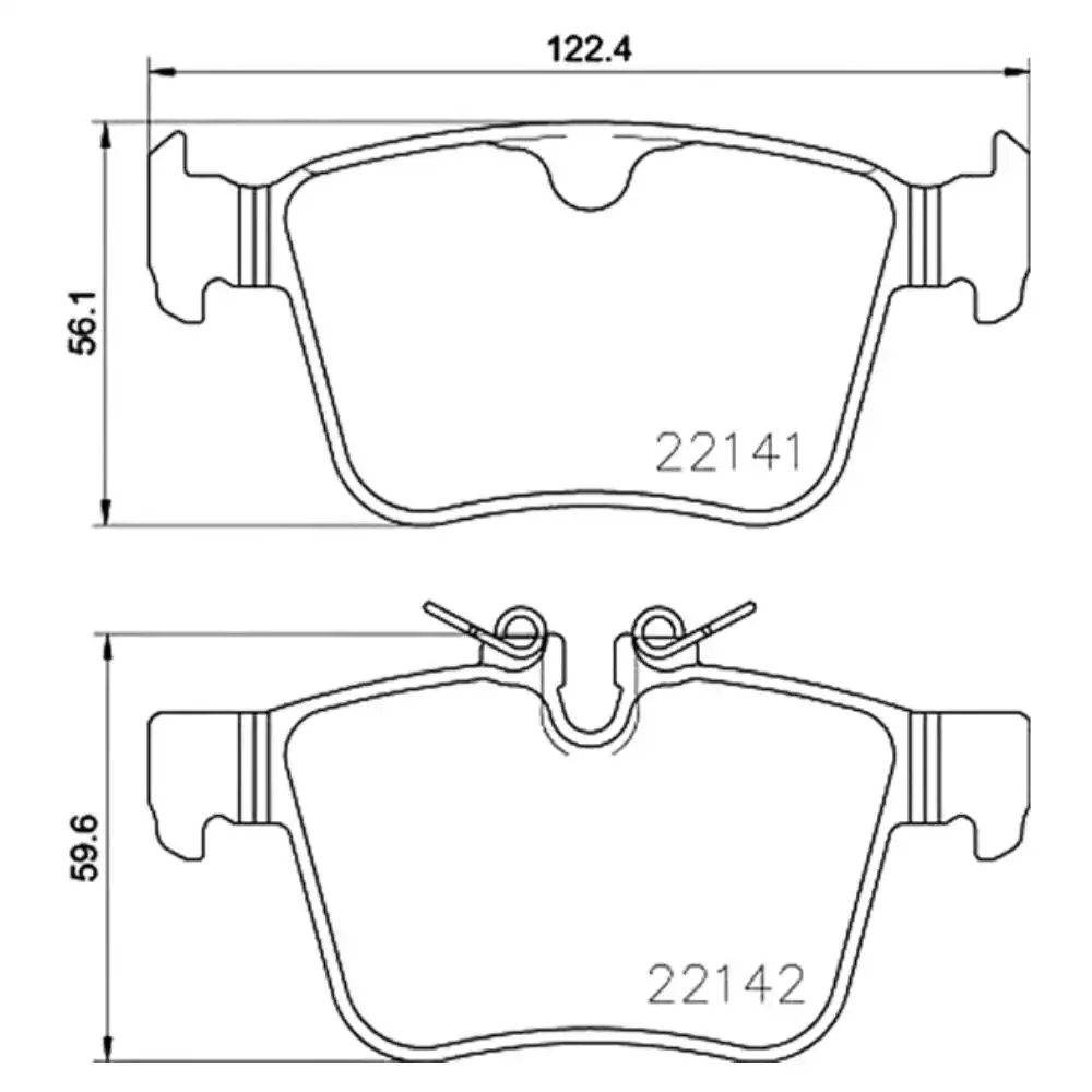 PASTILHA FREIO TRASEIRA VOLVO XC90 2.0 D5 235CV 2017 ACIMA
