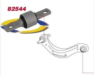 BUCHA BRACO CURVO TRAS HONDA NEW CIVIC 06/16 GRAVATA