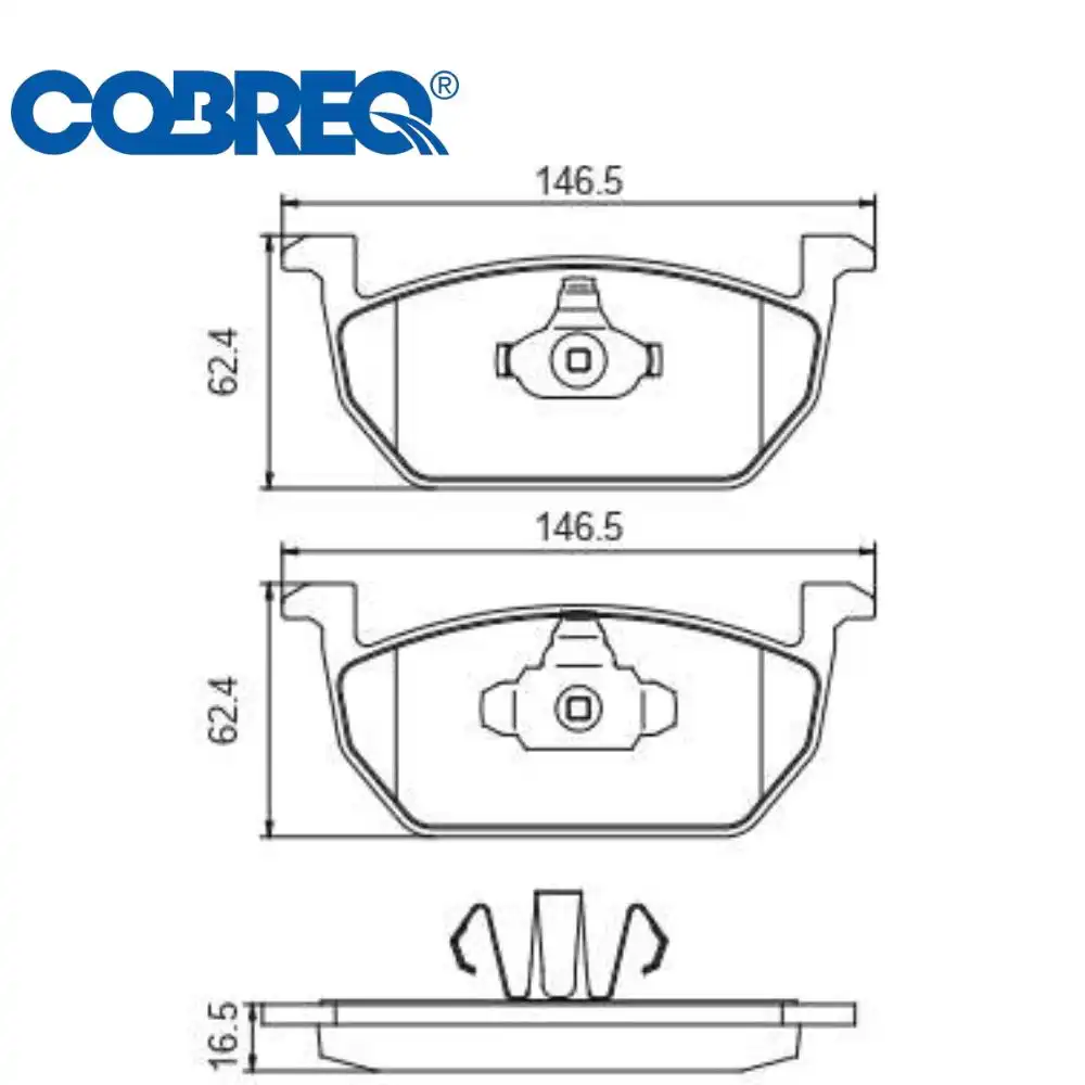 PASTILHA FREIO DIANTEIRA POLO 2018 ACIMA