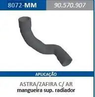 MANGUEIRA RADIADOR ASTRA ZAFIRA C/ AR SUPERIOR