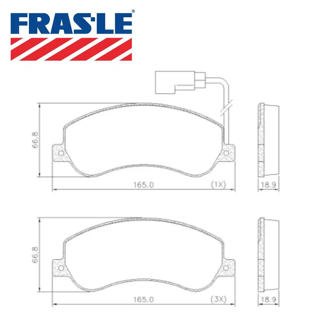 PASTILHA FREIO DIANTEIRA AMAROK 2.0 16V 2010 A 2021 COM SENS