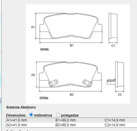 PASTILHA FREIO TRASEIRA HYUNDAI AZERA 3.0 V6 24V 2012/