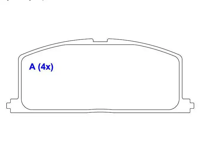 PASTILHA FREIO DIANTEIRA TOYOTA COROLLA 1.3 1.6 1.8 /1992