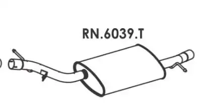SILENCIOSO TRASEIRO RENAULT DUSTER OROCH 2.0 16V 2015 EM DIA