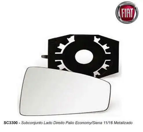 VIDRO ESPELHO PALIO SIENA 2011 A 2016 ESQ