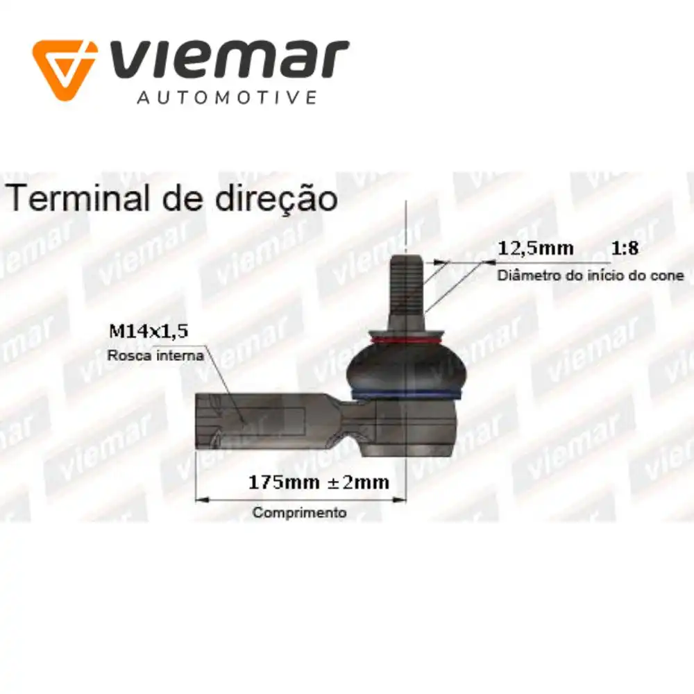 PONTEIRA DIRECAO TRACKER STD SUV 2.0 8V DIR 1999 ATE 2004