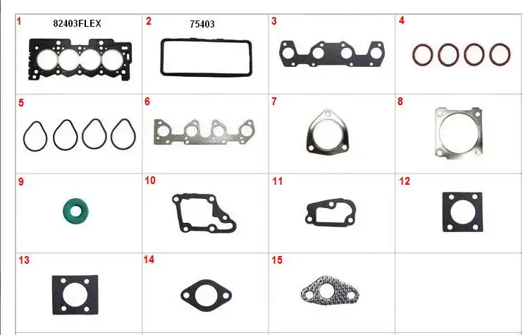 JUNTA MOTOR PEUGEOT 206 207 1.4 8V CITROEN C3 02/ SUPERIOR S