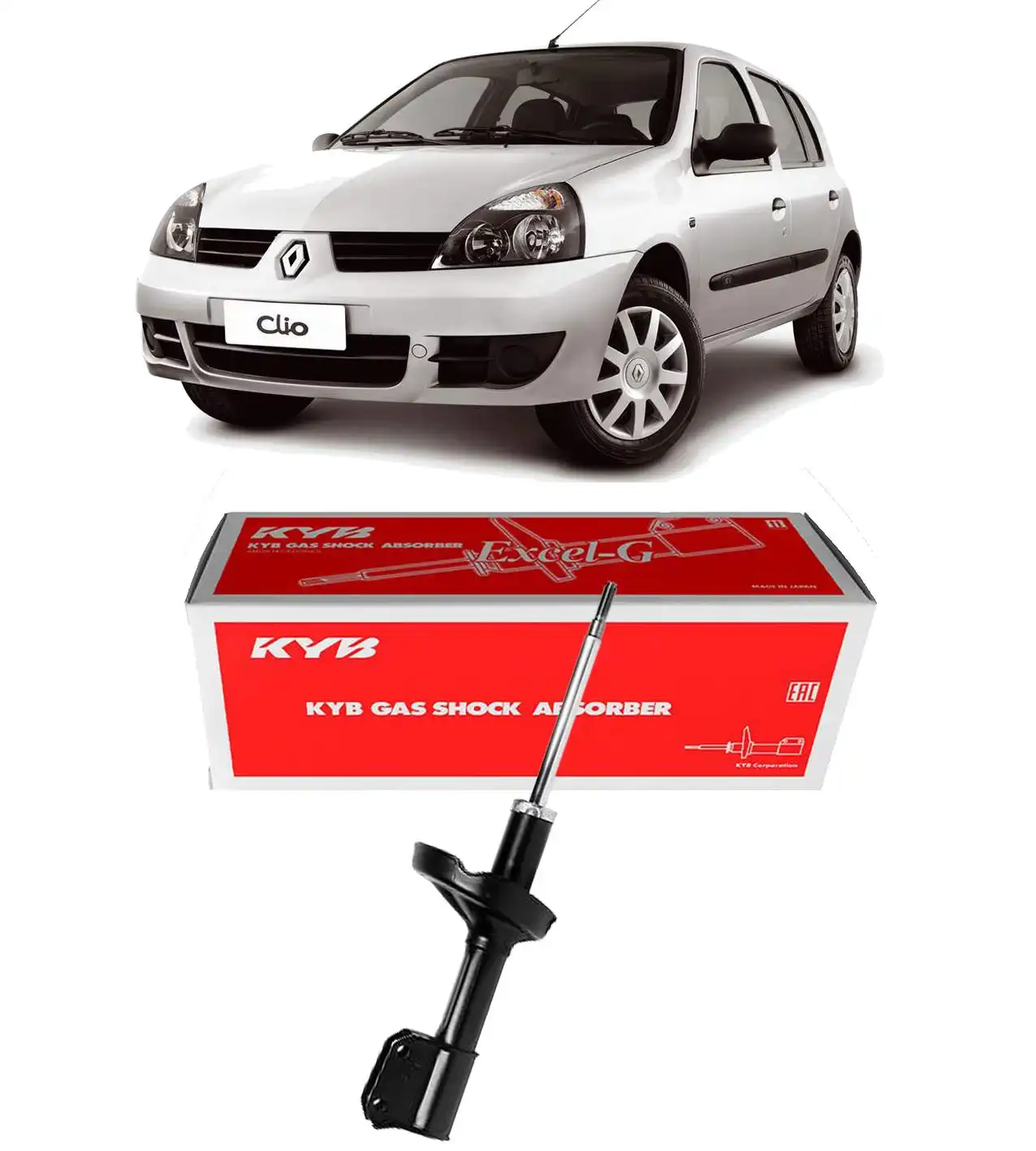 AMORTECEDOR DIANTEIRO RENAULT CLIO 1.6 2000 A 2009