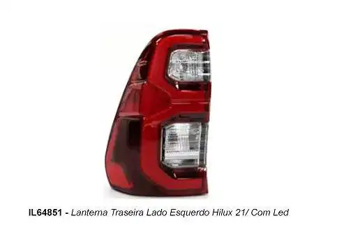 SINAL TRAS TOYOTA HILUX 2021 EM DIANTE C/LED ESQ