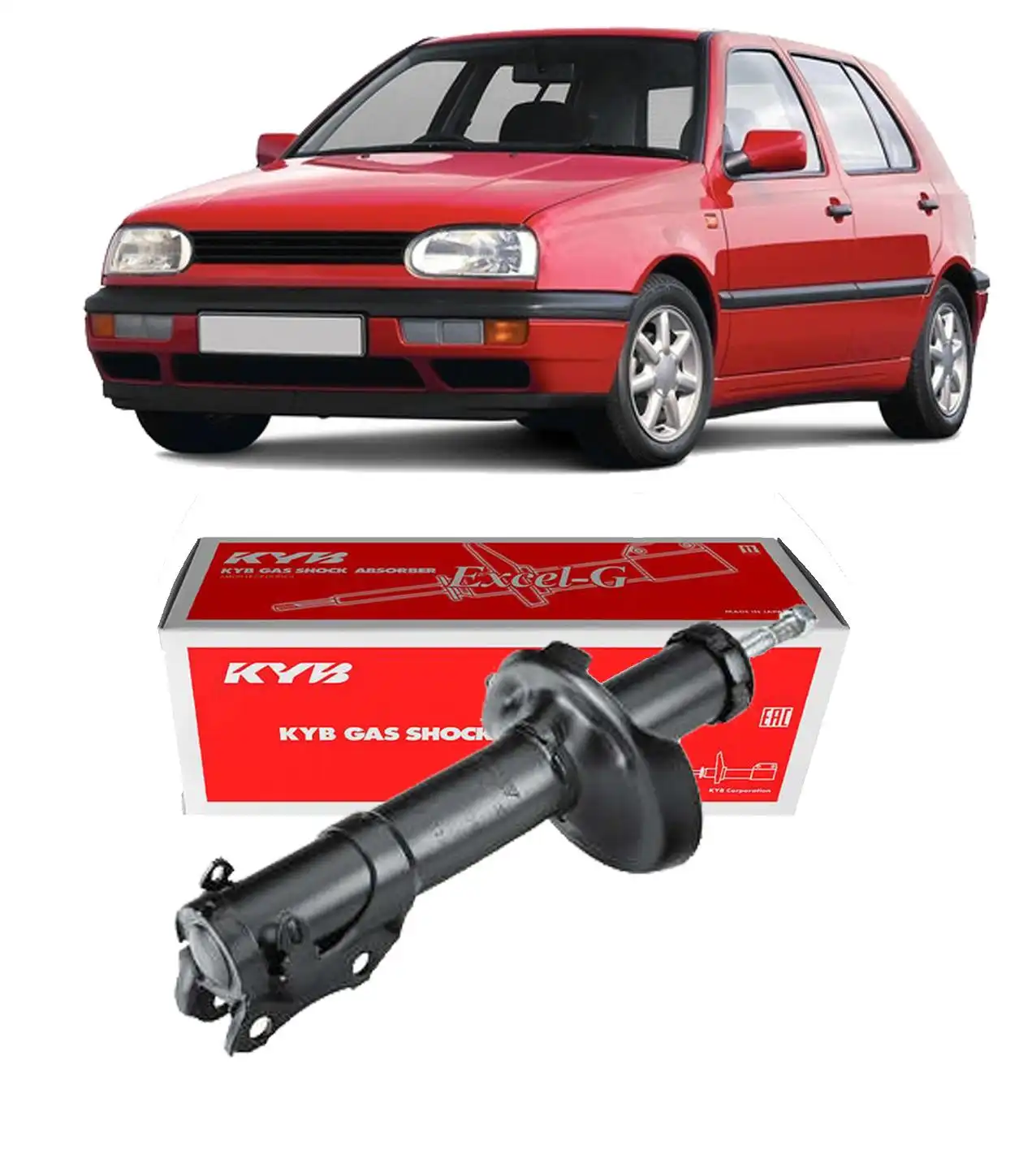 AMORTECEDOR DIANTEIRO GOLF 1995 A 1998 GL GTI GLX