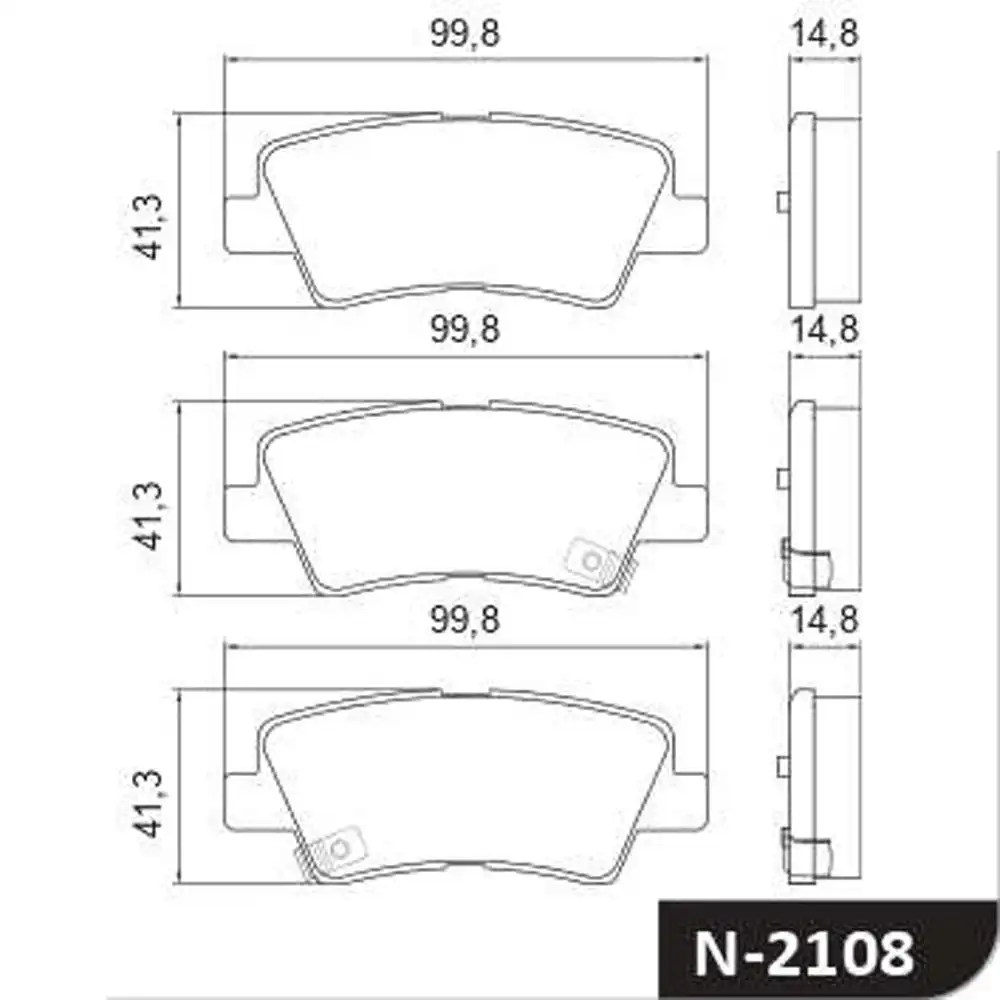 PASTILHA FREIO TRASEIRA HYUNDAI IX35 2.0 16V 2018 ACIMA