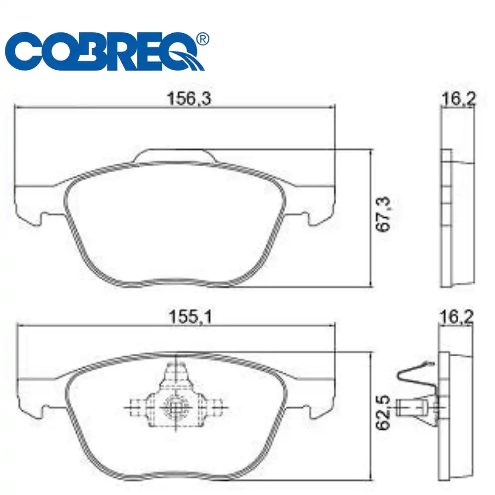 PASTILHA FREIO DIANTEIRA FOCUS 1.6 2.0 2009 A 2019 CERAMICA