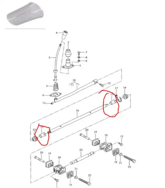 BUCHA VARAO CAMBIO KOMBI VARIANT (GRANDE)