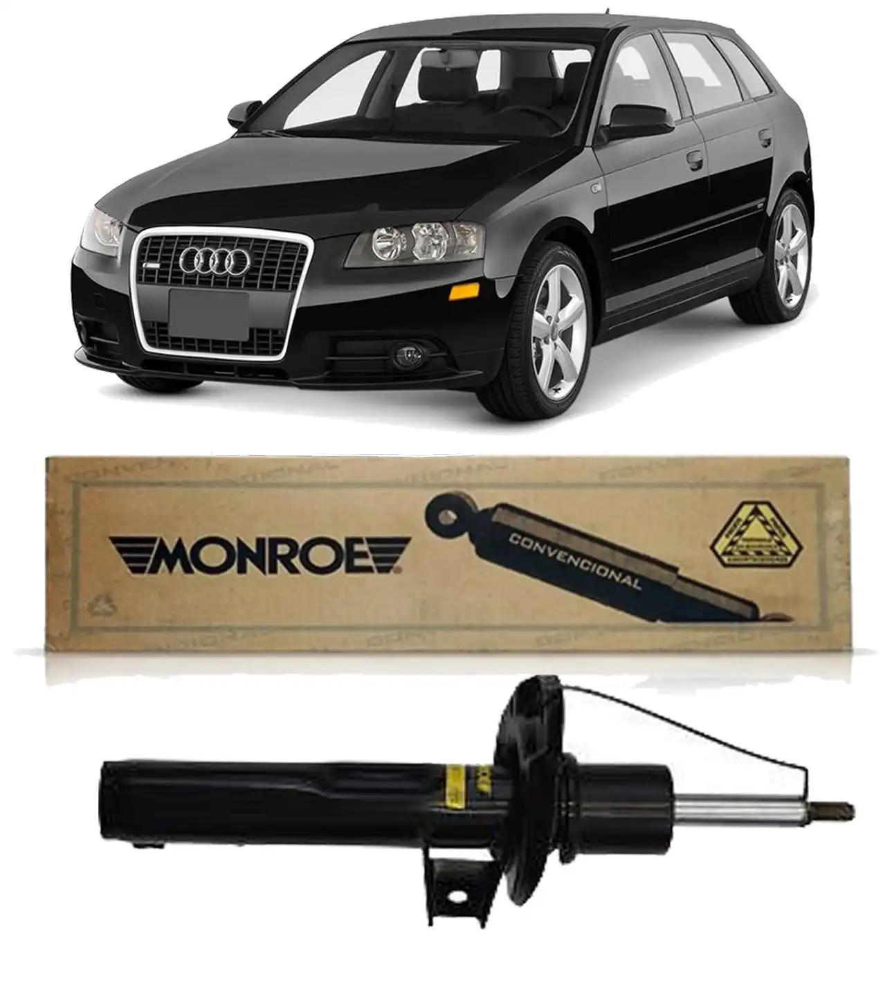 AMORTECEDOR DIANTEIRO AUDI A3 2007 A 2012