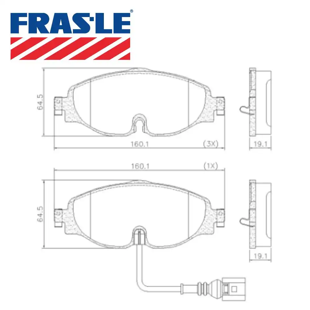 PASTILHA FREIO DIANTEIRA GOLF 1.4 2014/ COM SENSOR