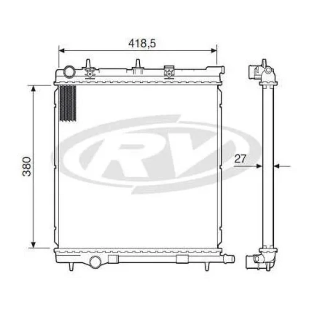 RADIADOR CITROEN C3 1.4 8V 1.6 16V 2003 A 2010