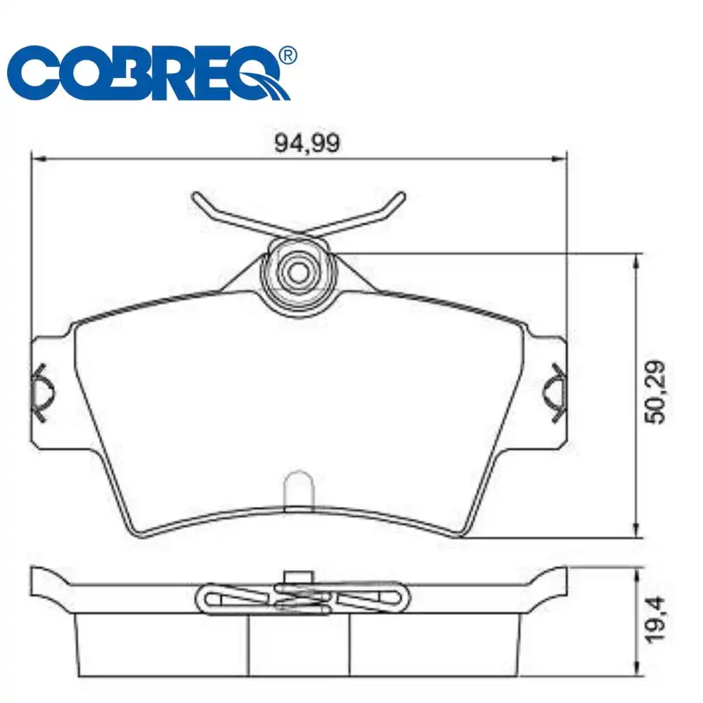 PASTILHA FREIO TRASEIRA OPALA DIPLOMATA 1991 A 1992