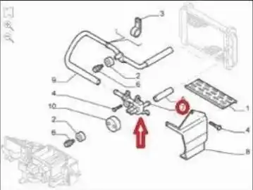 TUBO MANGUEIRA RADIADOR FIAT DUCATO 2006 A 2017 TORNEIRA
