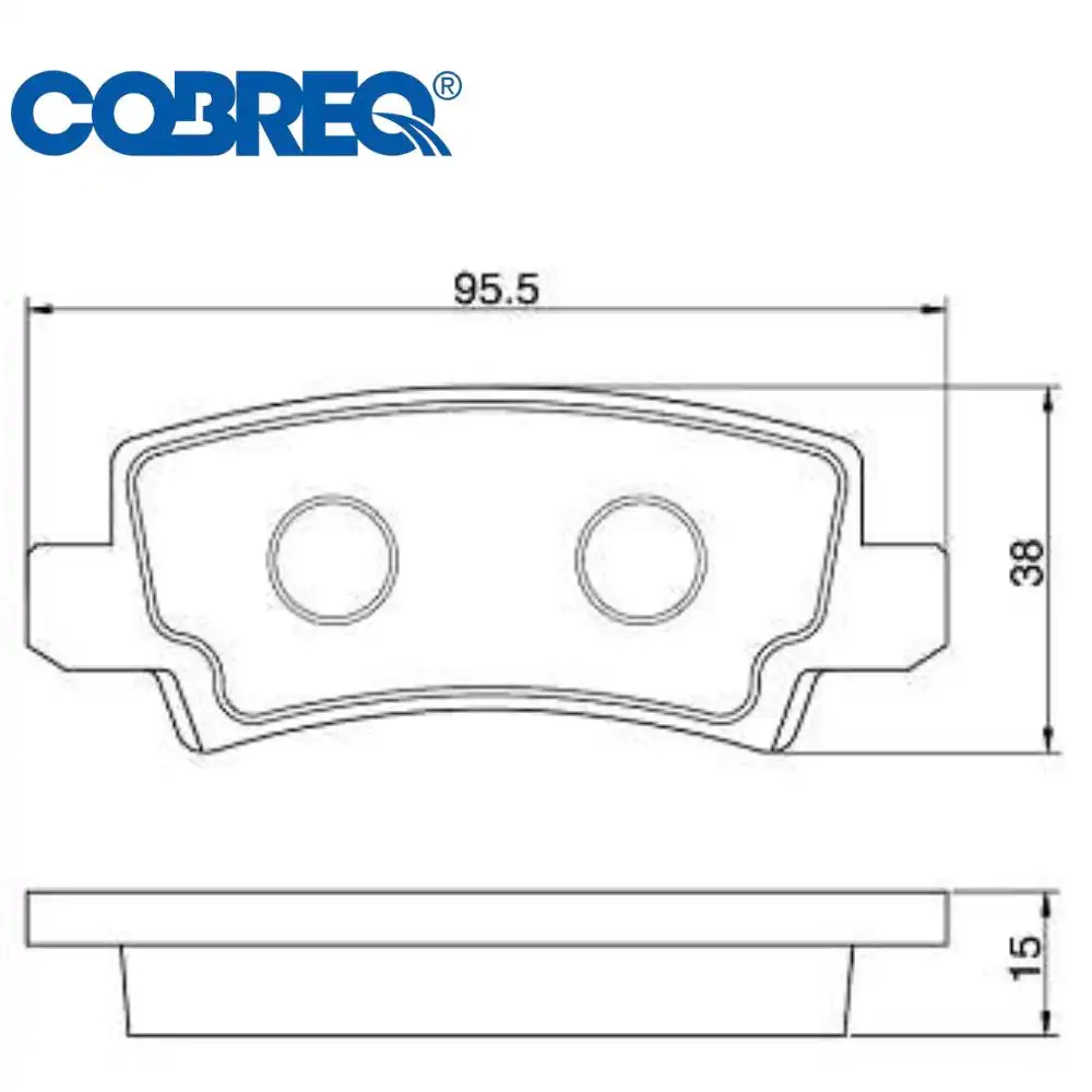 PASTILHA FREIO TRASEIRA TOYOTA COROLLA 1.6 1.8 2002 A 2008