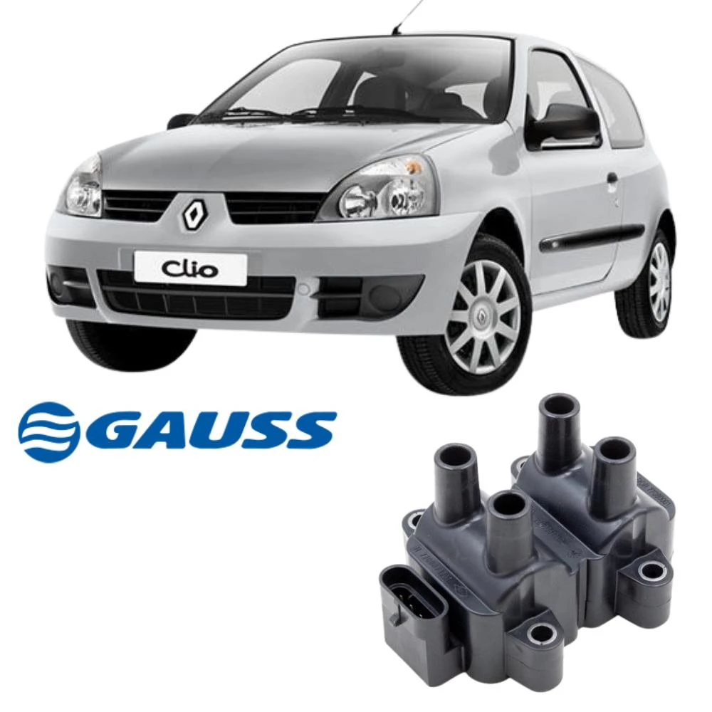 BOBINA INJ ELET RENAULT CLIO 1.0 8V (4 PINOS)