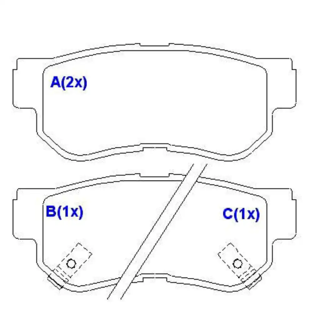 PASTILHA FREIO TRASEIRA HYUNDAI AZERA 3.3 2006 A 2011
