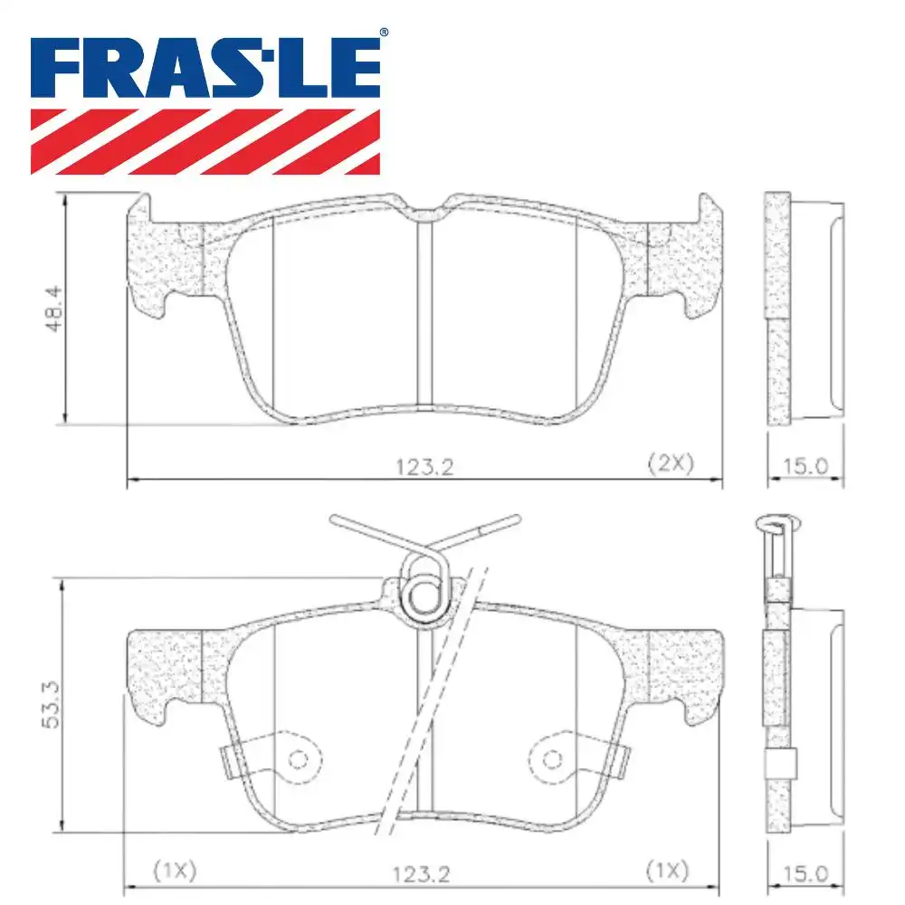 PASTILHA FREIO TRASEIRA FUSION 2013/ CERAMICA