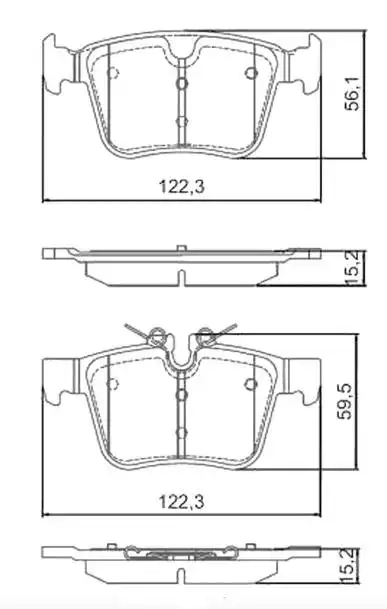 PASTILHA FREIO DIANTEIRA LAND ROVER DEFENDER 2020 EM DIANTE