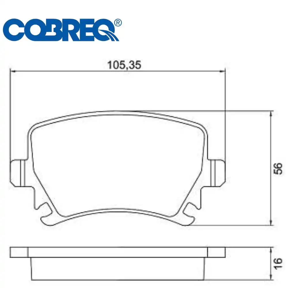 PASTILHA FREIO TRASEIRA AUDI A3 2.0 2003/