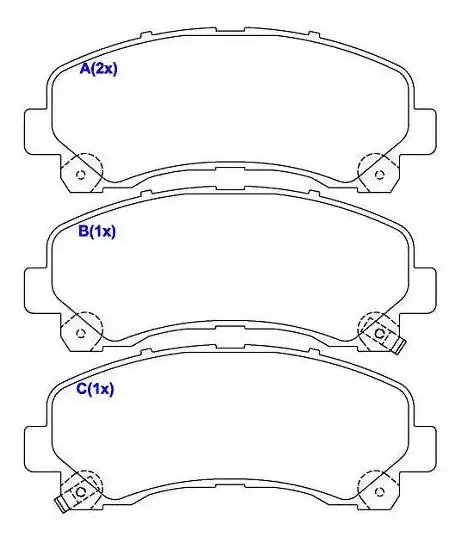 PASTILHA FREIO DIANTEIRA S-10 2.4 2.8 2012 A 2016