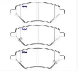 PASTILHA FREIO DIANTEIRA TIGGO 2019 A 2023