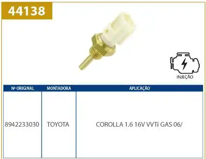 INTERRUPTOR TEMPERATURA TOYOTA COROLLA 1.6 1.8 2007 A 2016