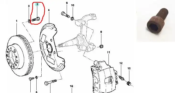 PARAFUSO DISCO FREIO DIANT SILVERADO ACD 20