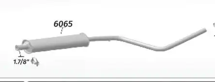 SILENCIOSO INTERMEDIARIO RENAULT DUSTER 2.0 16V 4X2 2012 A 2