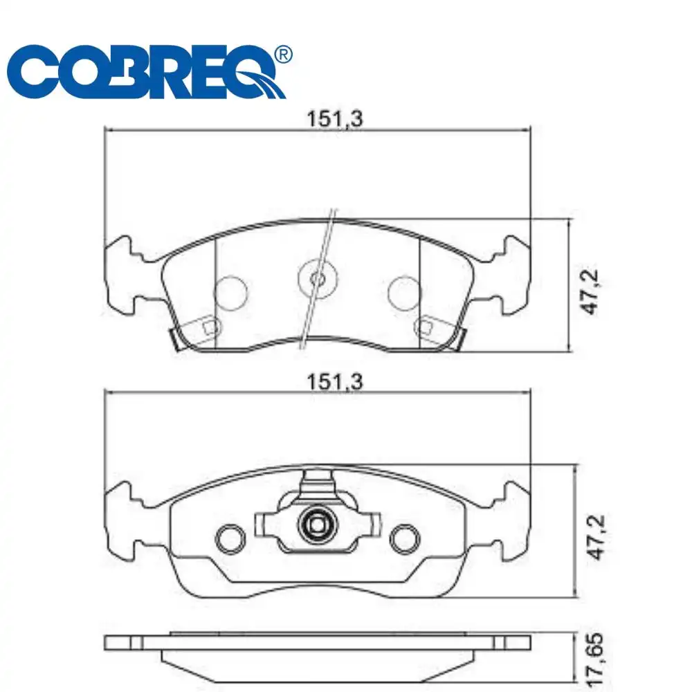 PASTILHA FREIO DIANTEIRA COBALT 1.4 1.8 2012/