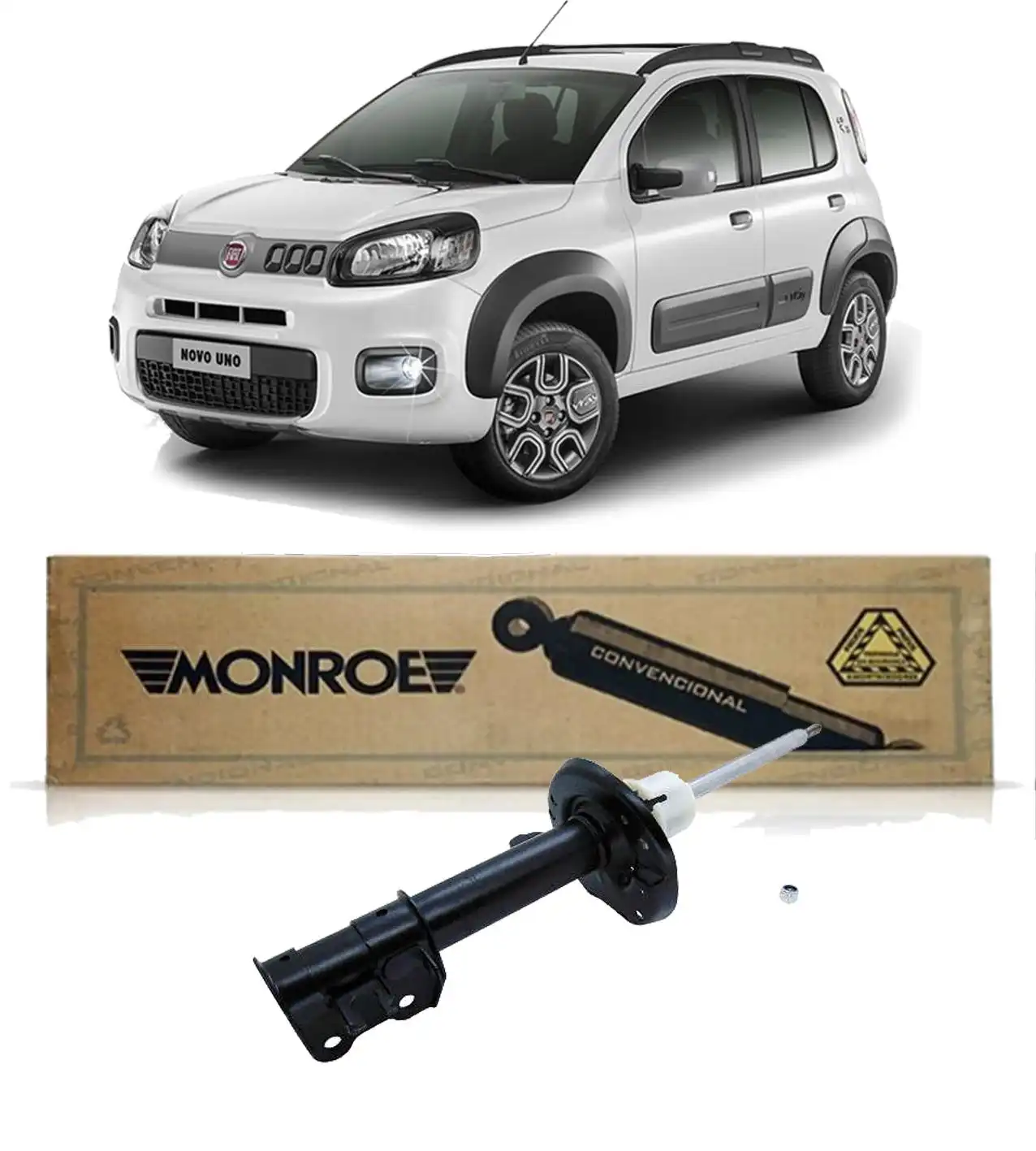 AMORTECEDOR DIANTEIRO FIAT UNO WAY 2010/ ESQUERDO