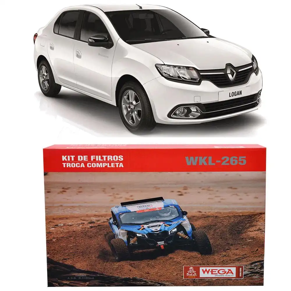 KIT FILTROS RENAULT LOGAN 1.0 16V 2013 A 2017
