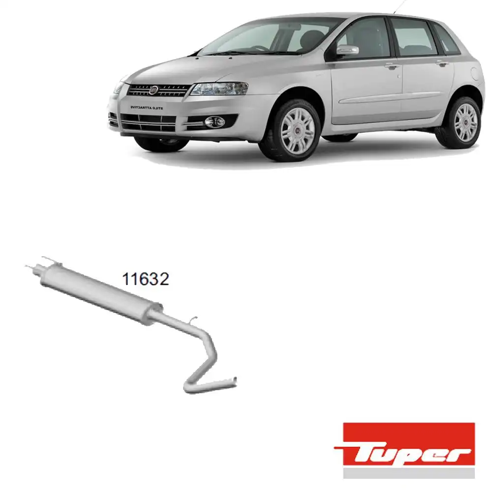 SILENCIOSO INTERMEDIARIO FIAT STILO 1.8 8V 16V 2003 A 2011