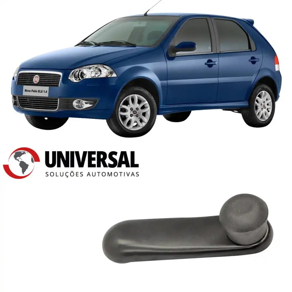 MACANETA VIDRO FIAT PALIO PRETA METAL